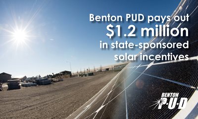 Benton PUD pays out $1.2 million in state-sponsored solar incentives