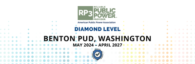 Benton PUD has earned the 'Diamond' RP3® designation!